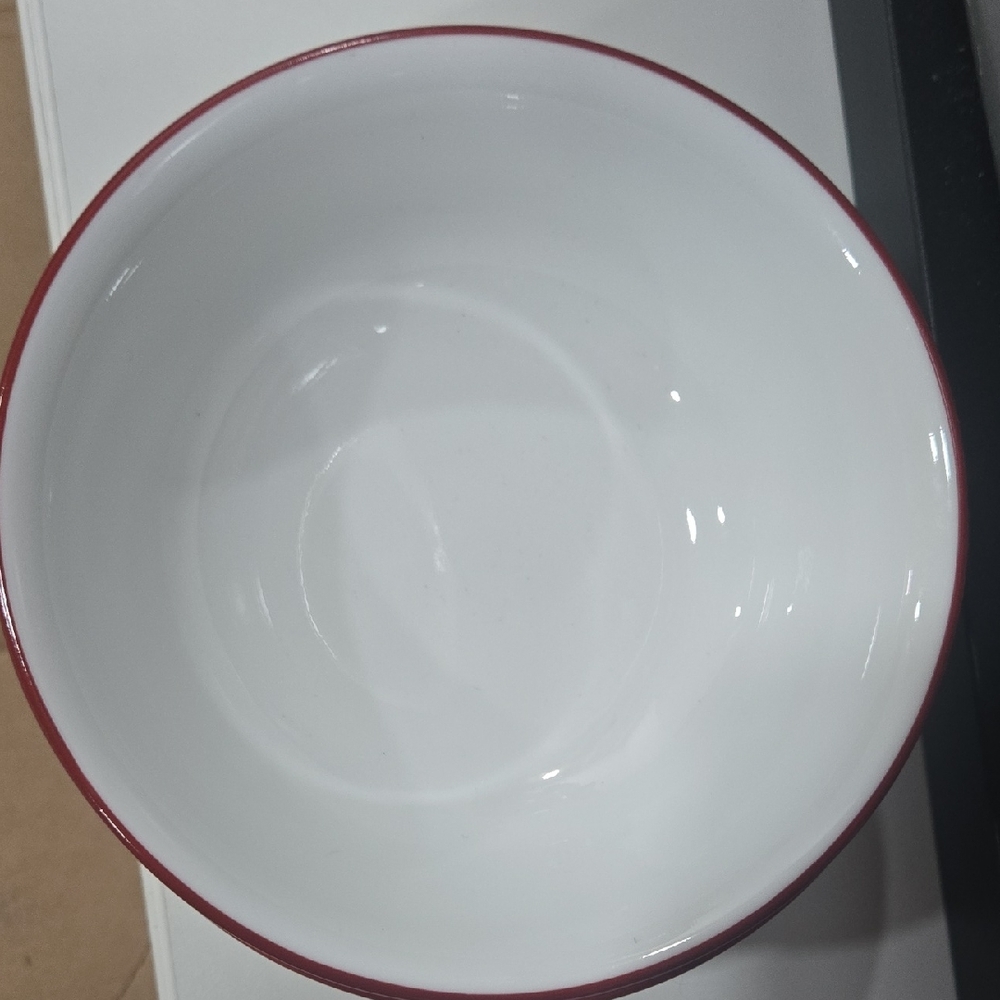 Red and White Holiday Bowl